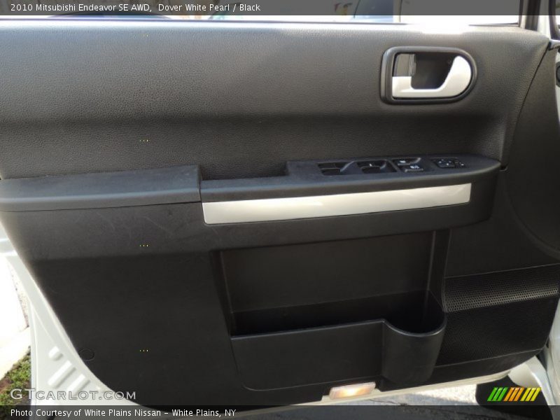 Dover White Pearl / Black 2010 Mitsubishi Endeavor SE AWD