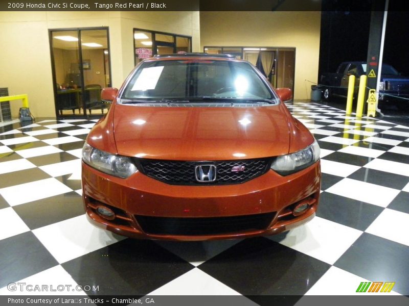 Tango Red Pearl / Black 2009 Honda Civic Si Coupe