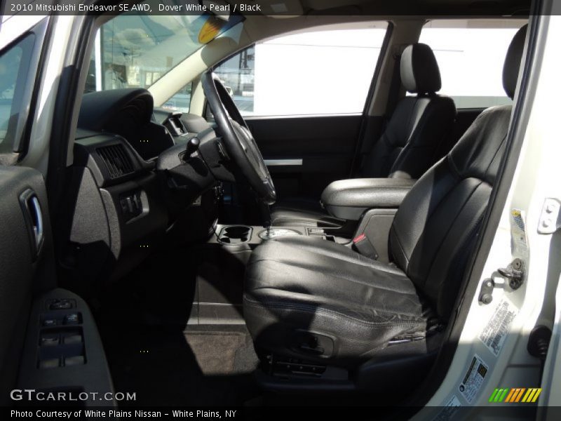 Dover White Pearl / Black 2010 Mitsubishi Endeavor SE AWD
