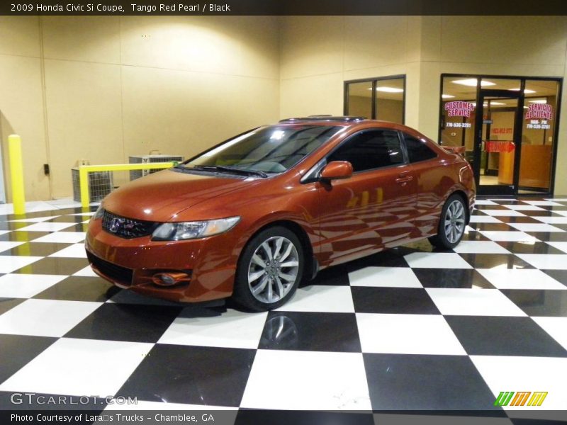 Tango Red Pearl / Black 2009 Honda Civic Si Coupe