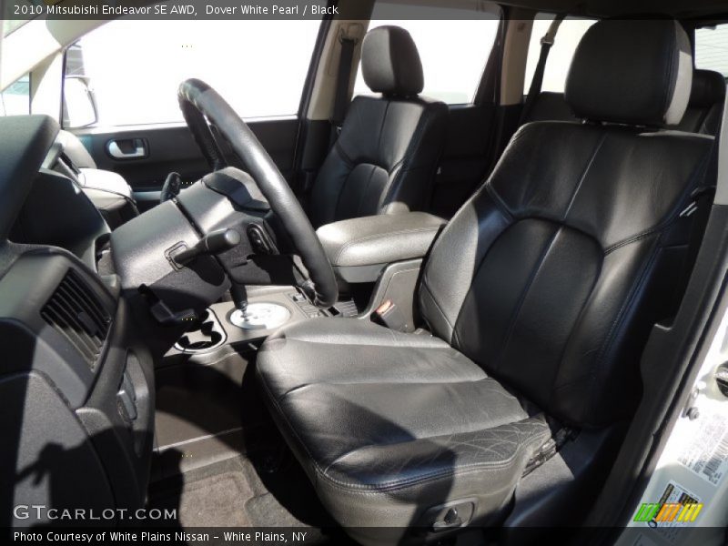 Dover White Pearl / Black 2010 Mitsubishi Endeavor SE AWD