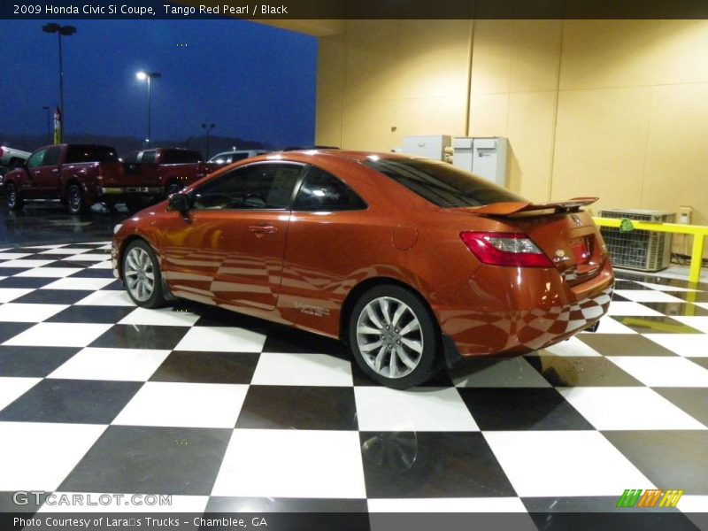 Tango Red Pearl / Black 2009 Honda Civic Si Coupe