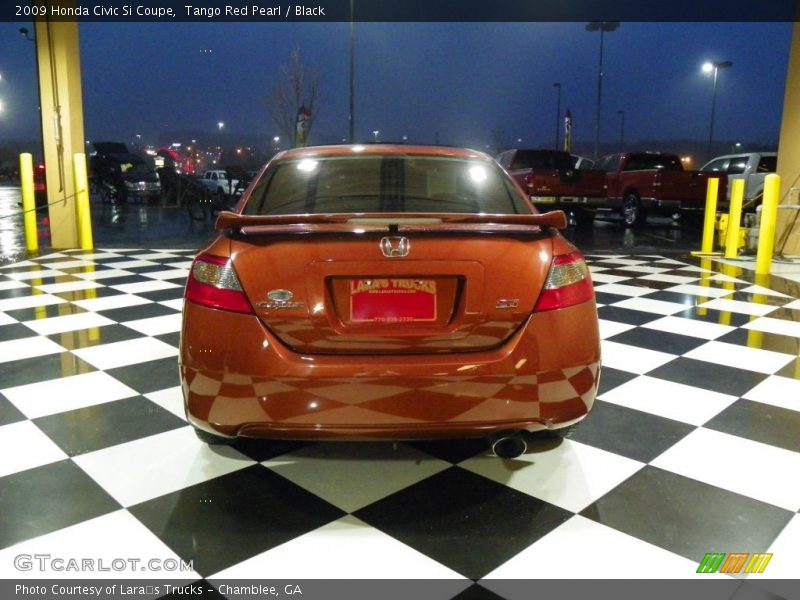 Tango Red Pearl / Black 2009 Honda Civic Si Coupe