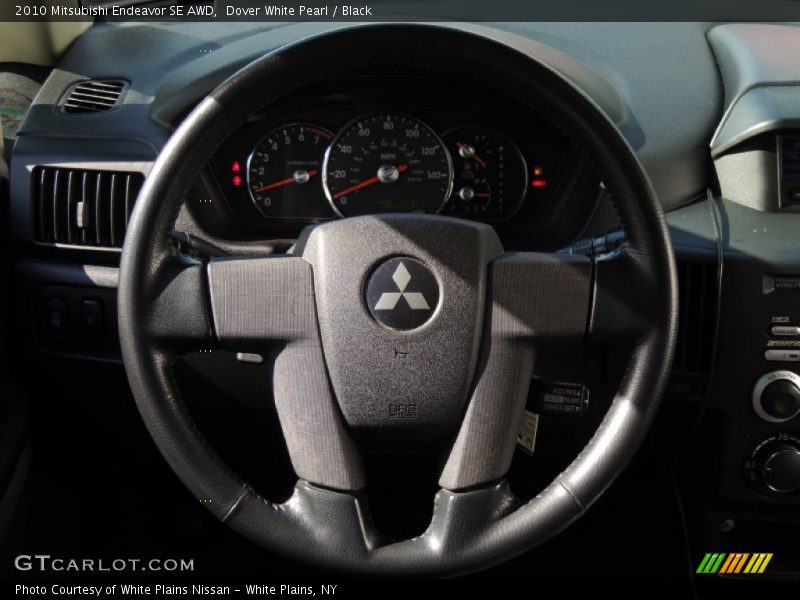 Dover White Pearl / Black 2010 Mitsubishi Endeavor SE AWD