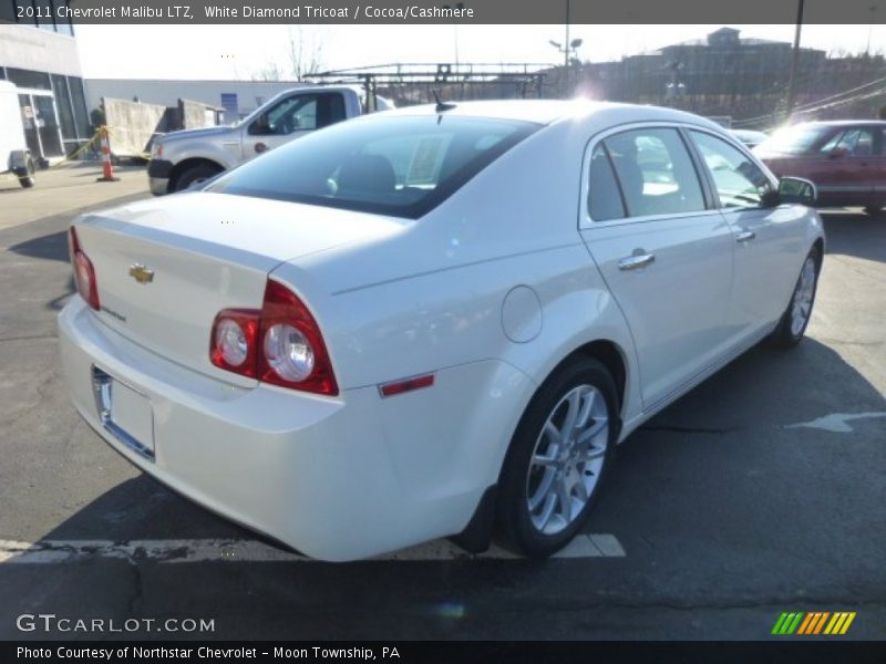 White Diamond Tricoat / Cocoa/Cashmere 2011 Chevrolet Malibu LTZ