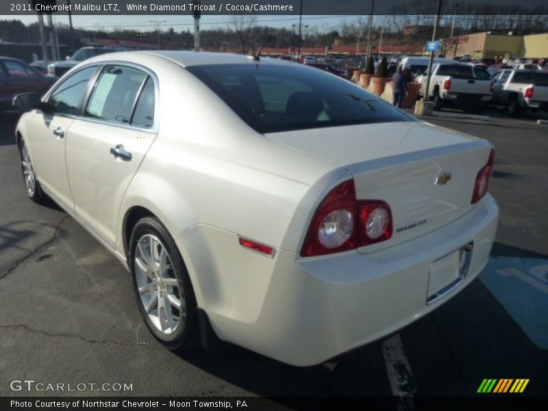 White Diamond Tricoat / Cocoa/Cashmere 2011 Chevrolet Malibu LTZ