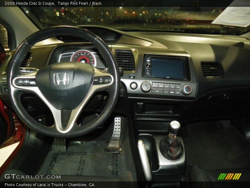 Tango Red Pearl / Black 2009 Honda Civic Si Coupe