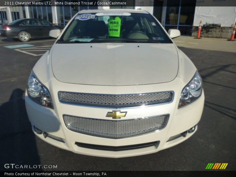 White Diamond Tricoat / Cocoa/Cashmere 2011 Chevrolet Malibu LTZ