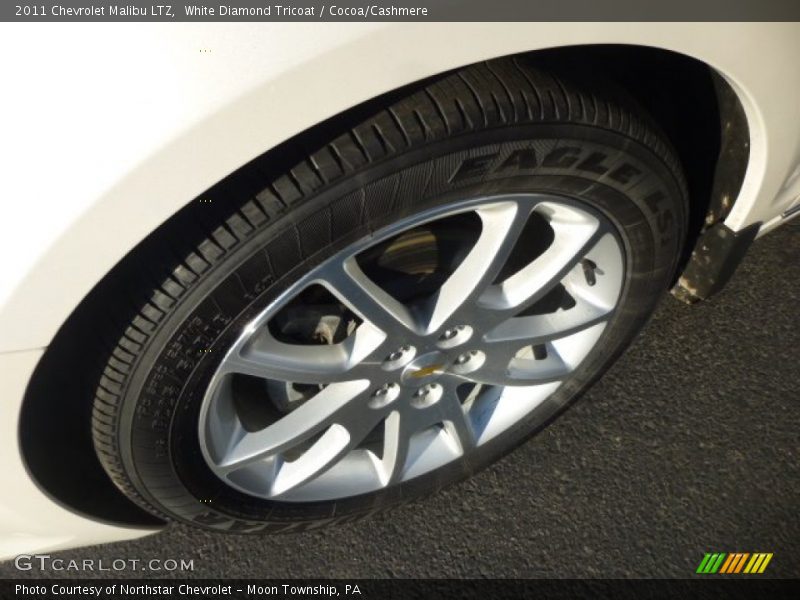 White Diamond Tricoat / Cocoa/Cashmere 2011 Chevrolet Malibu LTZ