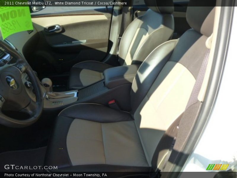 White Diamond Tricoat / Cocoa/Cashmere 2011 Chevrolet Malibu LTZ