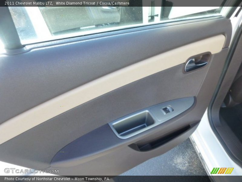 White Diamond Tricoat / Cocoa/Cashmere 2011 Chevrolet Malibu LTZ