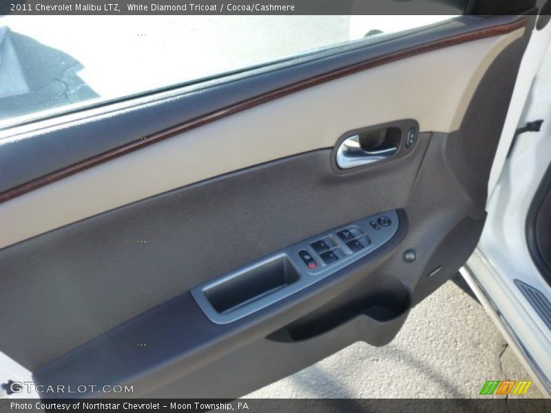 White Diamond Tricoat / Cocoa/Cashmere 2011 Chevrolet Malibu LTZ