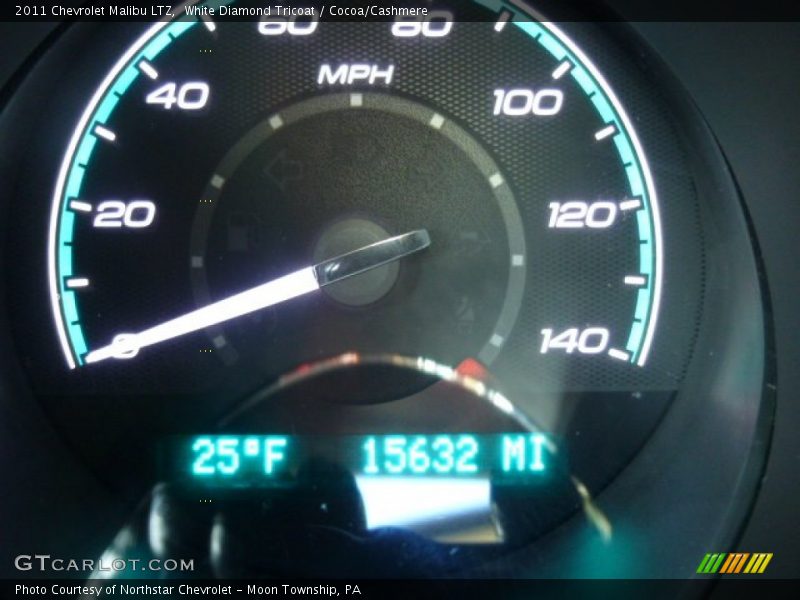 White Diamond Tricoat / Cocoa/Cashmere 2011 Chevrolet Malibu LTZ