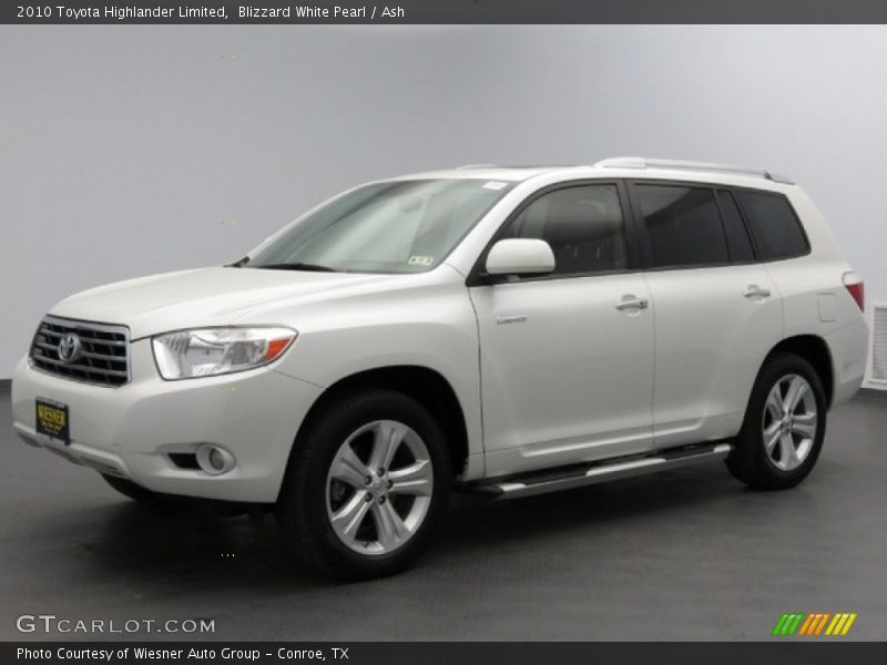 Blizzard White Pearl / Ash 2010 Toyota Highlander Limited