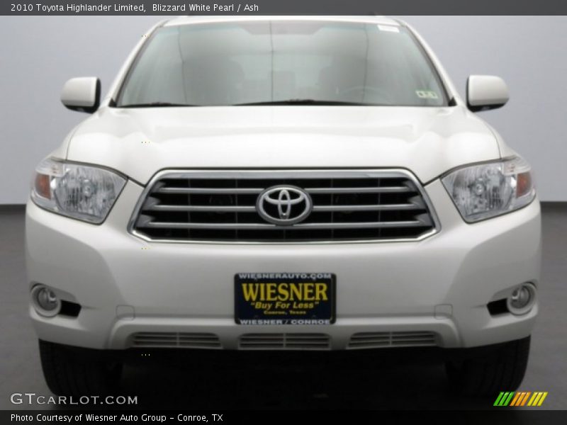 Blizzard White Pearl / Ash 2010 Toyota Highlander Limited