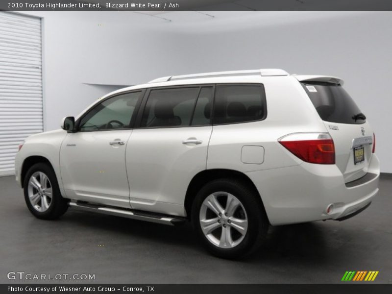 Blizzard White Pearl / Ash 2010 Toyota Highlander Limited