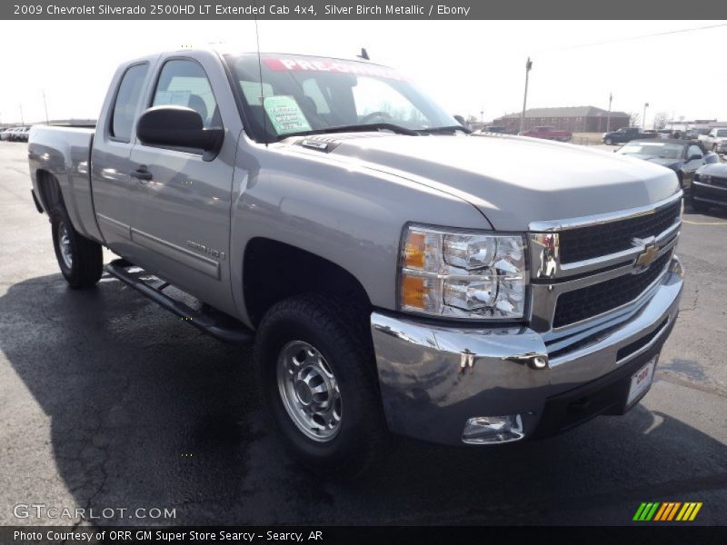 Silver Birch Metallic / Ebony 2009 Chevrolet Silverado 2500HD LT Extended Cab 4x4