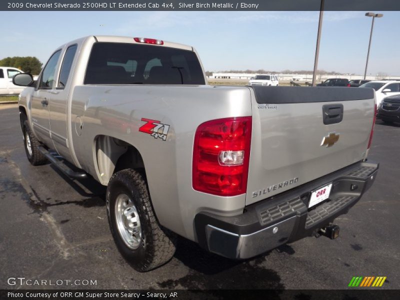 Silver Birch Metallic / Ebony 2009 Chevrolet Silverado 2500HD LT Extended Cab 4x4