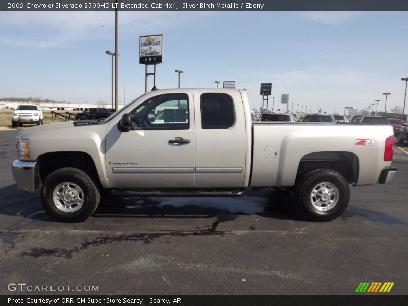 Silver Birch Metallic / Ebony 2009 Chevrolet Silverado 2500HD LT Extended Cab 4x4