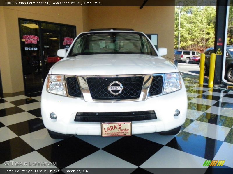 Avalanche White / Cafe Latte 2008 Nissan Pathfinder SE