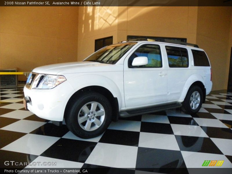 Avalanche White / Cafe Latte 2008 Nissan Pathfinder SE