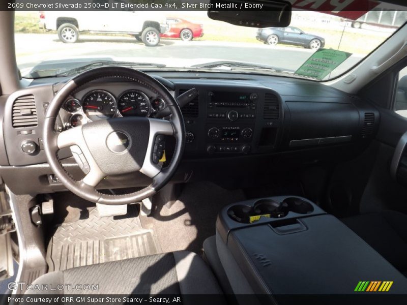 Silver Birch Metallic / Ebony 2009 Chevrolet Silverado 2500HD LT Extended Cab 4x4