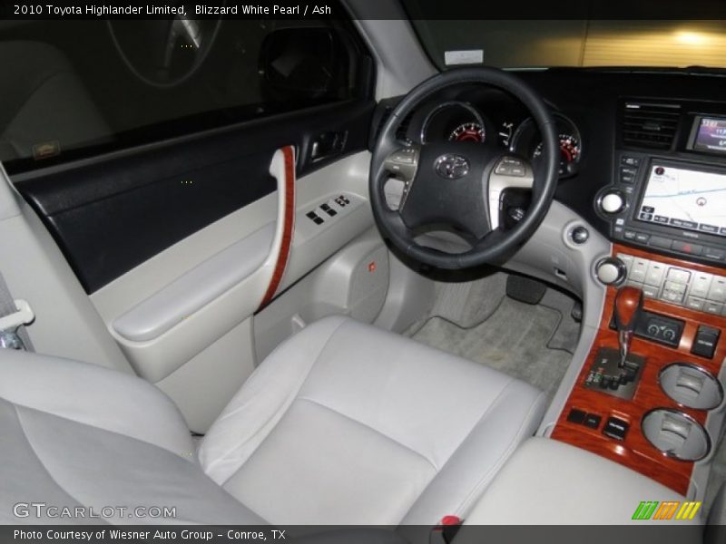 Blizzard White Pearl / Ash 2010 Toyota Highlander Limited
