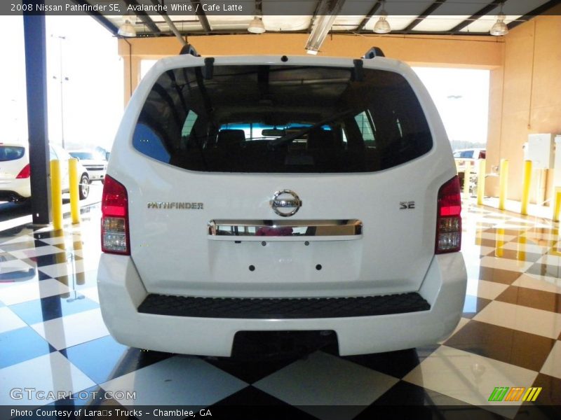 Avalanche White / Cafe Latte 2008 Nissan Pathfinder SE