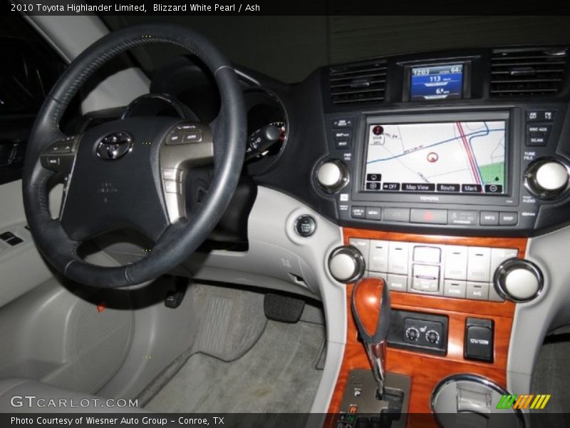 Blizzard White Pearl / Ash 2010 Toyota Highlander Limited