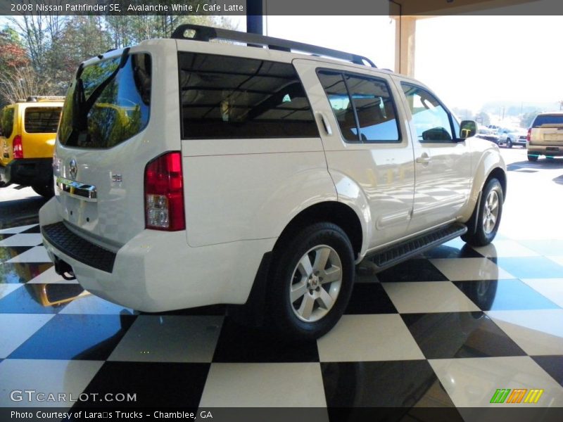 Avalanche White / Cafe Latte 2008 Nissan Pathfinder SE