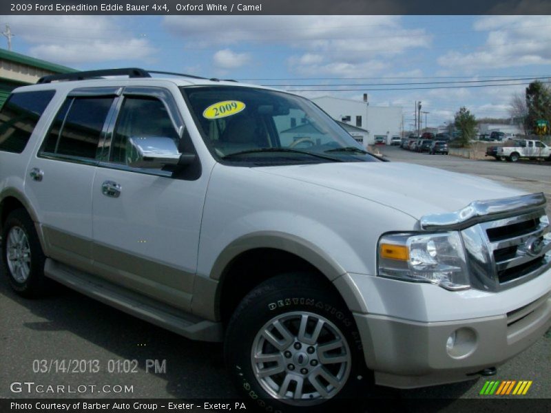 Oxford White / Camel 2009 Ford Expedition Eddie Bauer 4x4