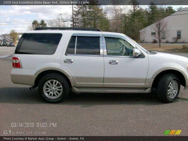 Oxford White / Camel 2009 Ford Expedition Eddie Bauer 4x4