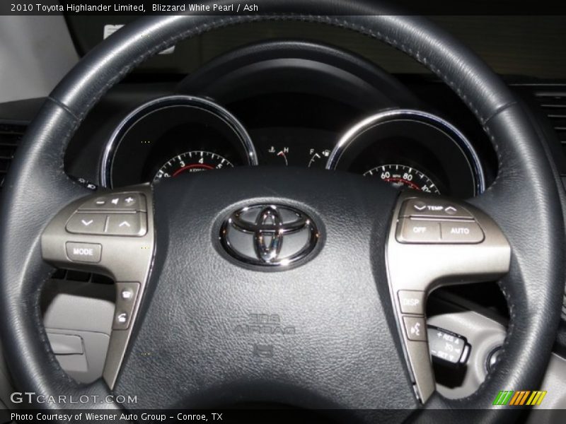 Blizzard White Pearl / Ash 2010 Toyota Highlander Limited