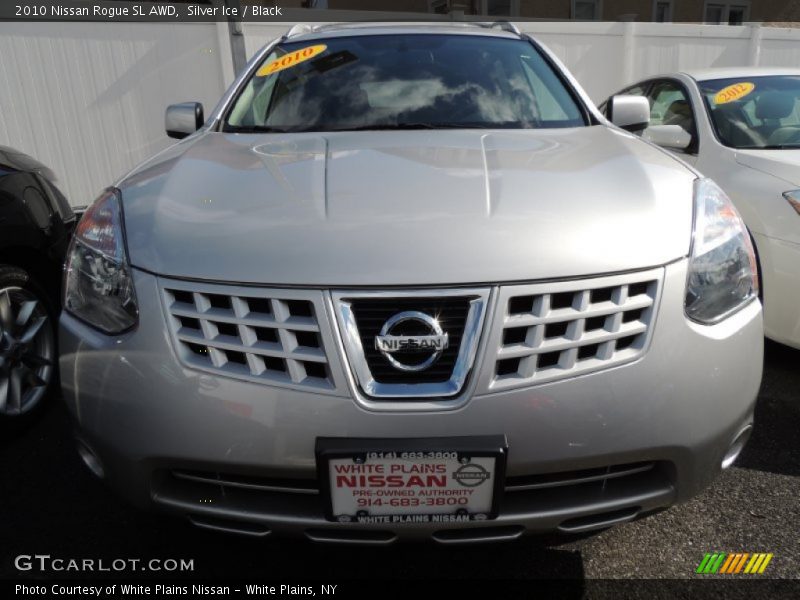 Silver Ice / Black 2010 Nissan Rogue SL AWD