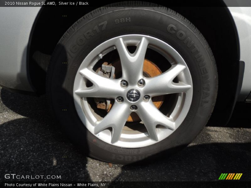 Silver Ice / Black 2010 Nissan Rogue SL AWD