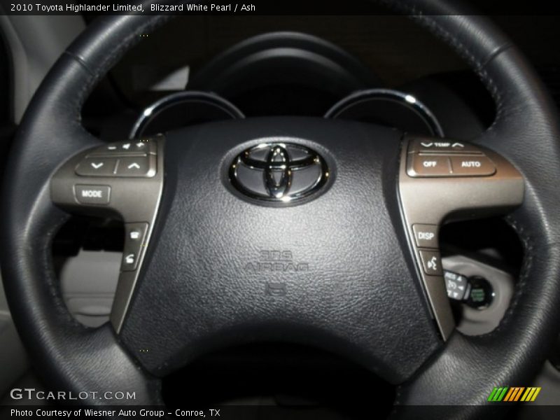 Blizzard White Pearl / Ash 2010 Toyota Highlander Limited