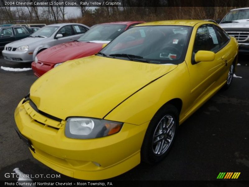 Rally Yellow / Graphite 2004 Chevrolet Cavalier LS Sport Coupe