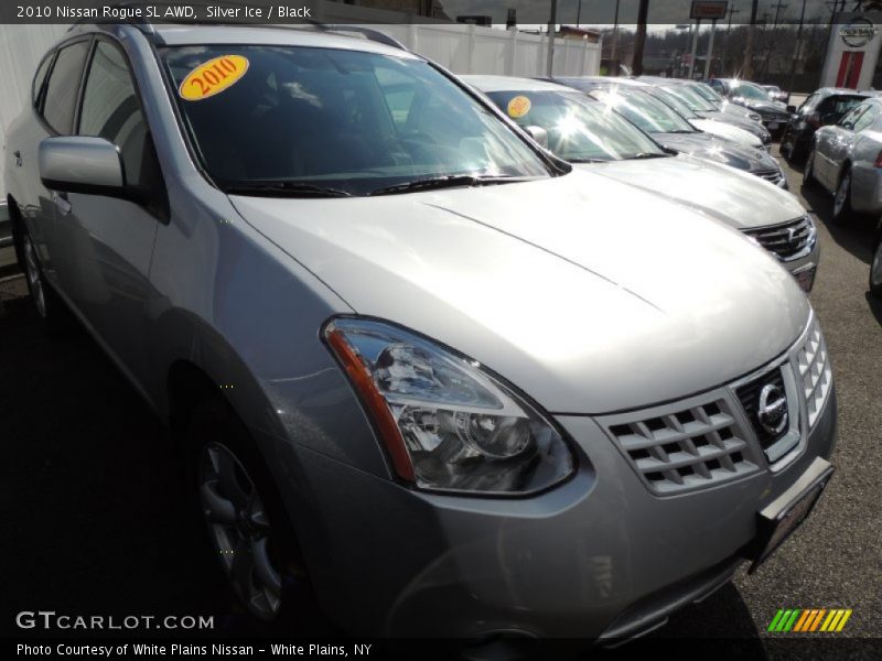 Silver Ice / Black 2010 Nissan Rogue SL AWD