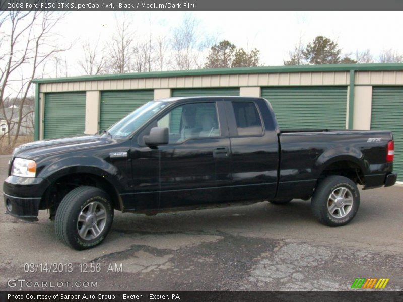 Black / Medium/Dark Flint 2008 Ford F150 STX SuperCab 4x4