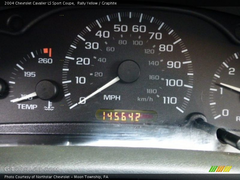 Rally Yellow / Graphite 2004 Chevrolet Cavalier LS Sport Coupe