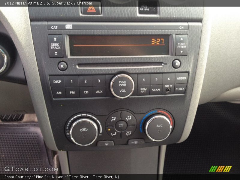Super Black / Charcoal 2012 Nissan Altima 2.5 S