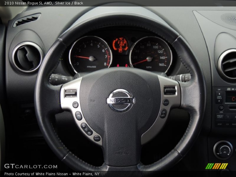Silver Ice / Black 2010 Nissan Rogue SL AWD