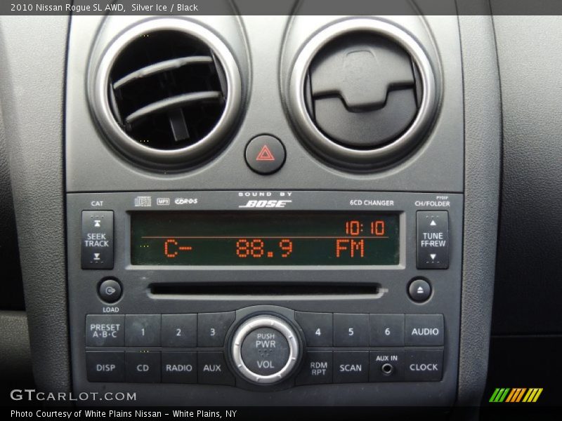 Silver Ice / Black 2010 Nissan Rogue SL AWD