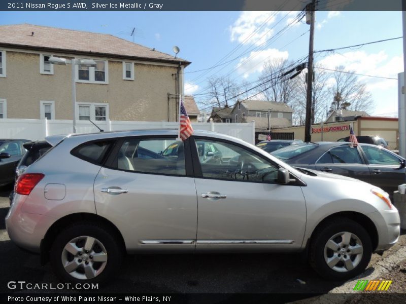 Silver Ice Metallic / Gray 2011 Nissan Rogue S AWD