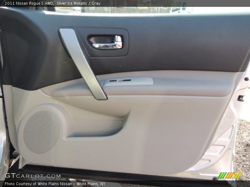 Silver Ice Metallic / Gray 2011 Nissan Rogue S AWD