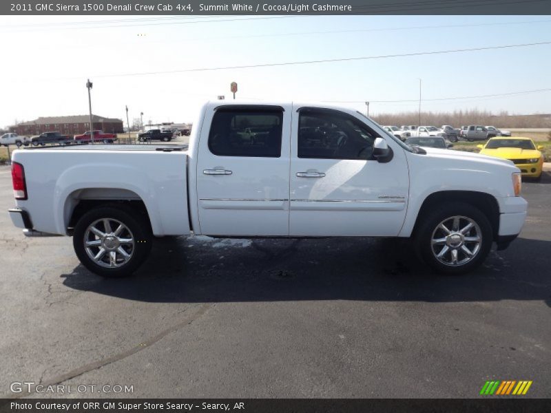 Summit White / Cocoa/Light Cashmere 2011 GMC Sierra 1500 Denali Crew Cab 4x4