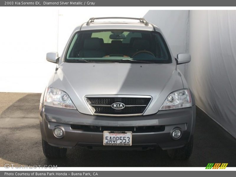 Diamond Silver Metallic / Gray 2003 Kia Sorento EX