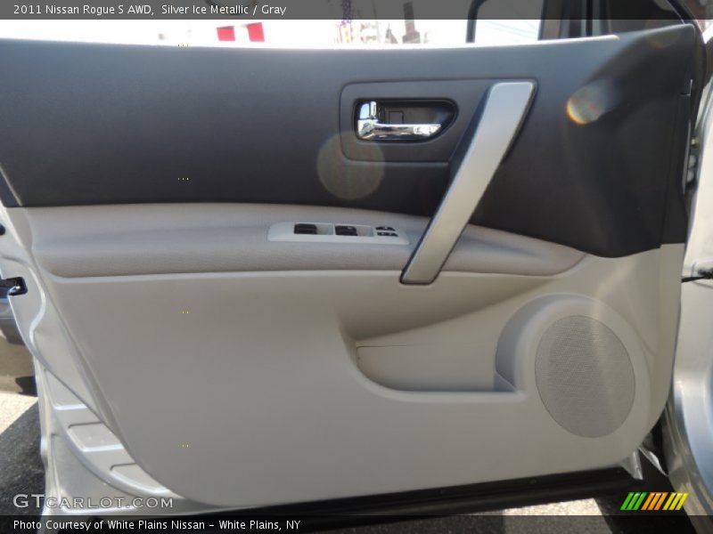 Silver Ice Metallic / Gray 2011 Nissan Rogue S AWD