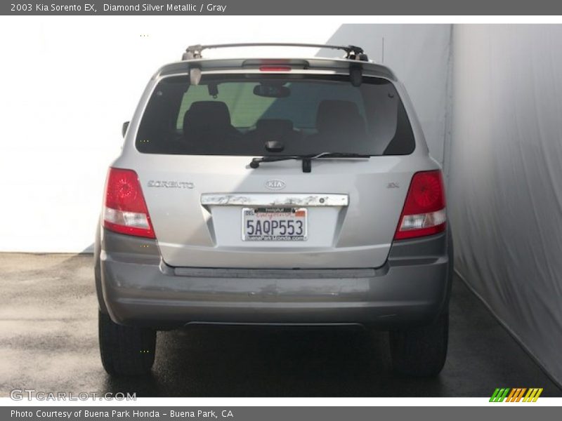 Diamond Silver Metallic / Gray 2003 Kia Sorento EX