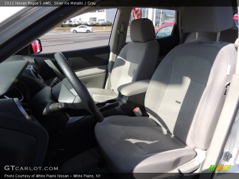 Silver Ice Metallic / Gray 2011 Nissan Rogue S AWD